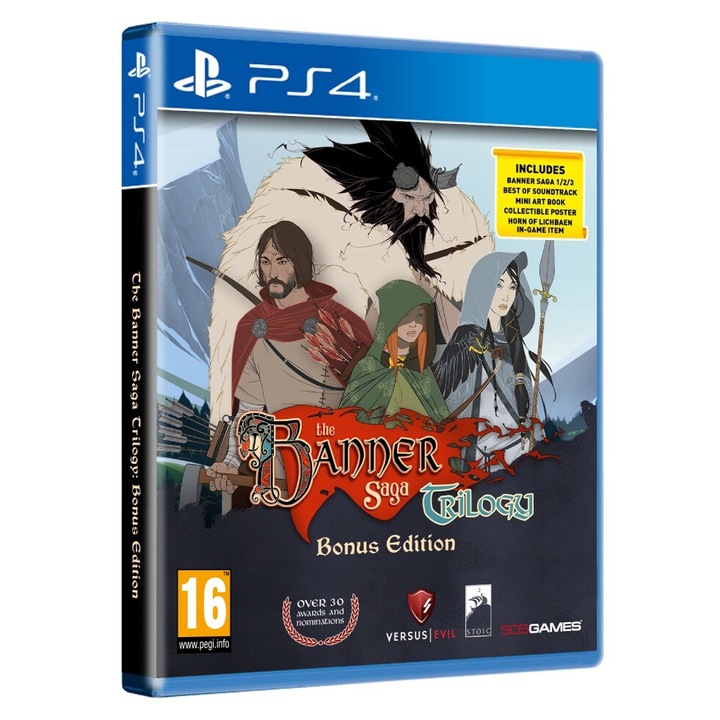 Игра VERSUS EVIL The Banner Saga Trilogy Bonus издание, за PlayStation 4