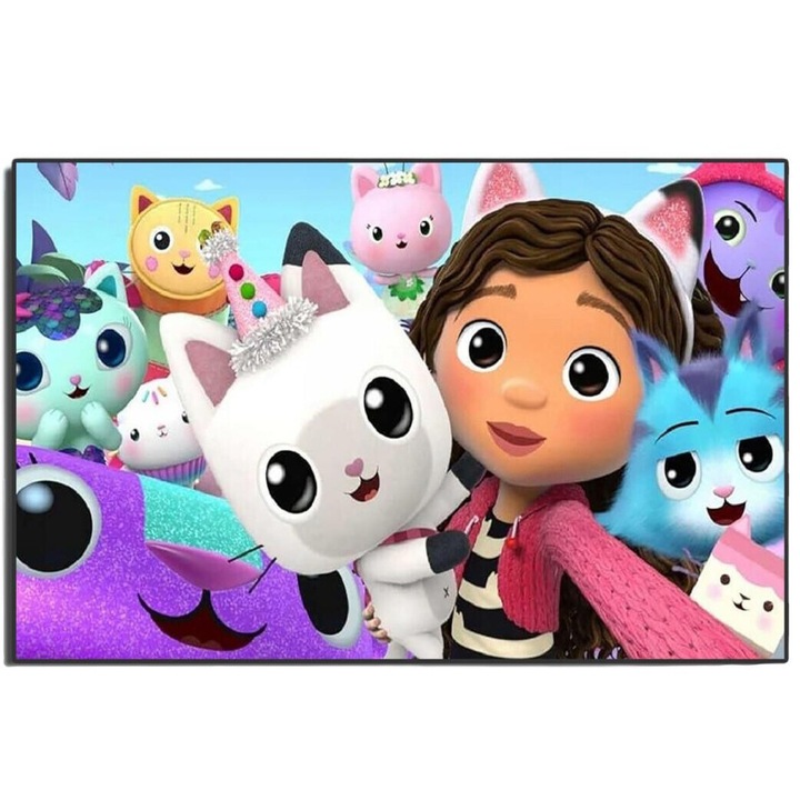 Подложка за мишка World Case, Къща за котки Gabi Gabby, 200x240 mm, Неплъзгащ се, Сублимация