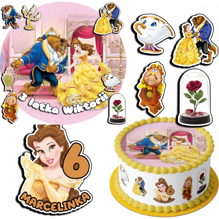 Аксесоари за торти, Световен калъф, Красавицата и Звярът