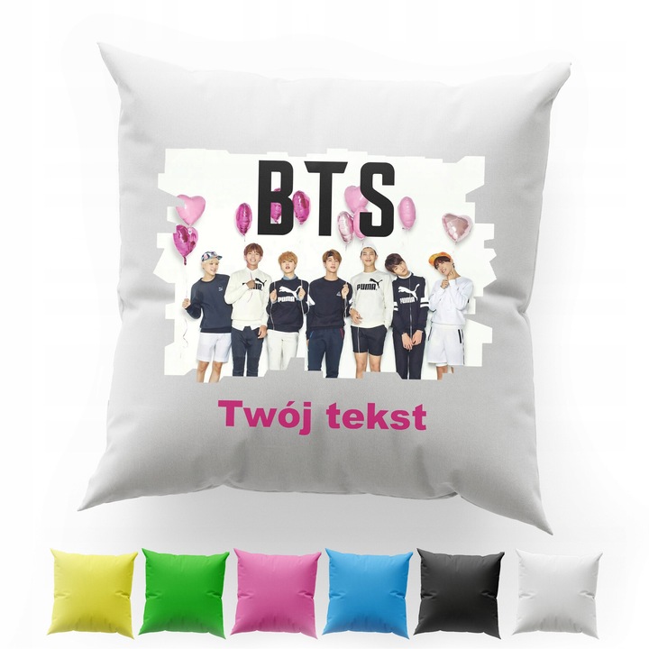 Декоративна възглавница с щампа, World Case, 40x40см, многоцветна, памучна материя