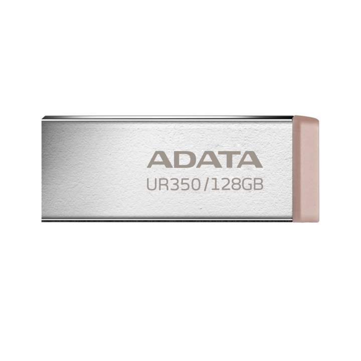 ADATA | USB флаш устройство | UR350 | 128GB | USB 3.2 Gen1 | кафяво