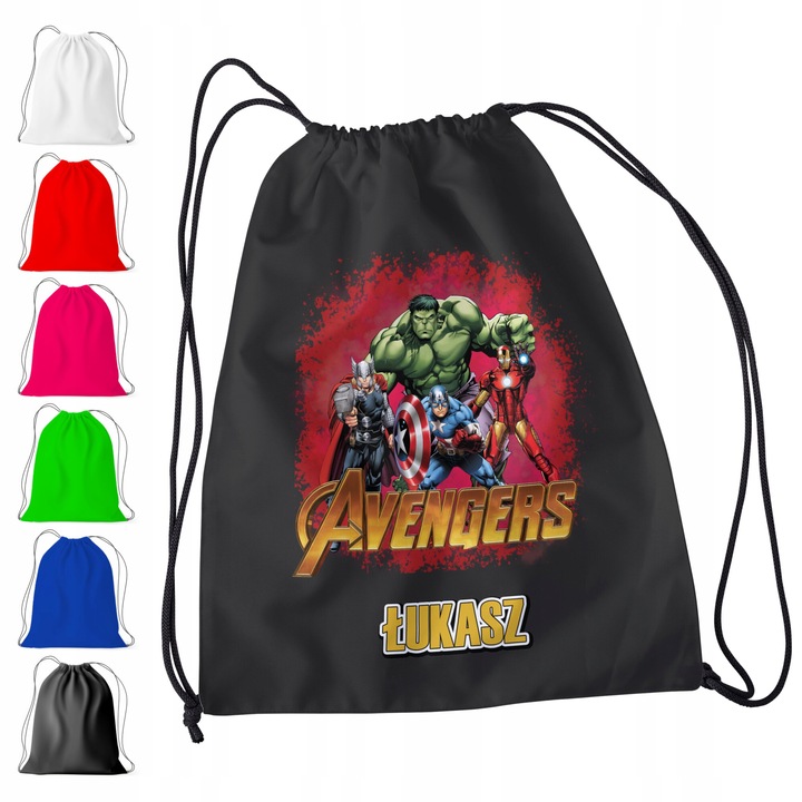 СПОРТНА РАНИЦА ЗА ДЕТСКА - AVENGERS MARVEL LOKI HULK World Case