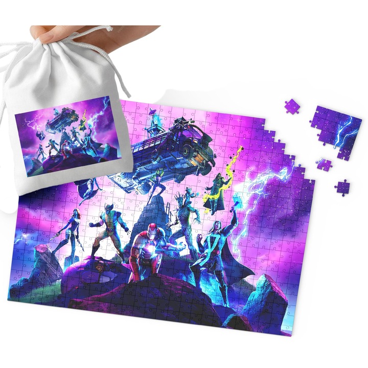 Пъзел World Case, 192 части, картон, 29x41см, комплект с чанта