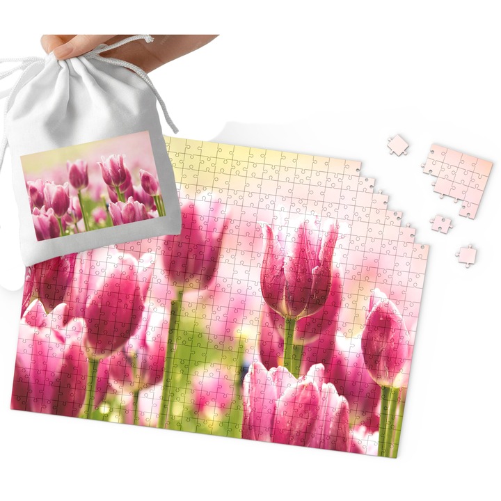 Пъзел World Case, 192 части, картон, 29x41см, комплект с памучна торбичка