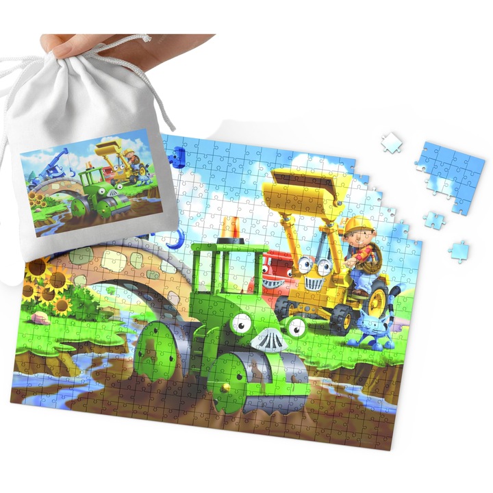 Пъзел World Case, 120 части, картон, 29x41см, комплект с чанта