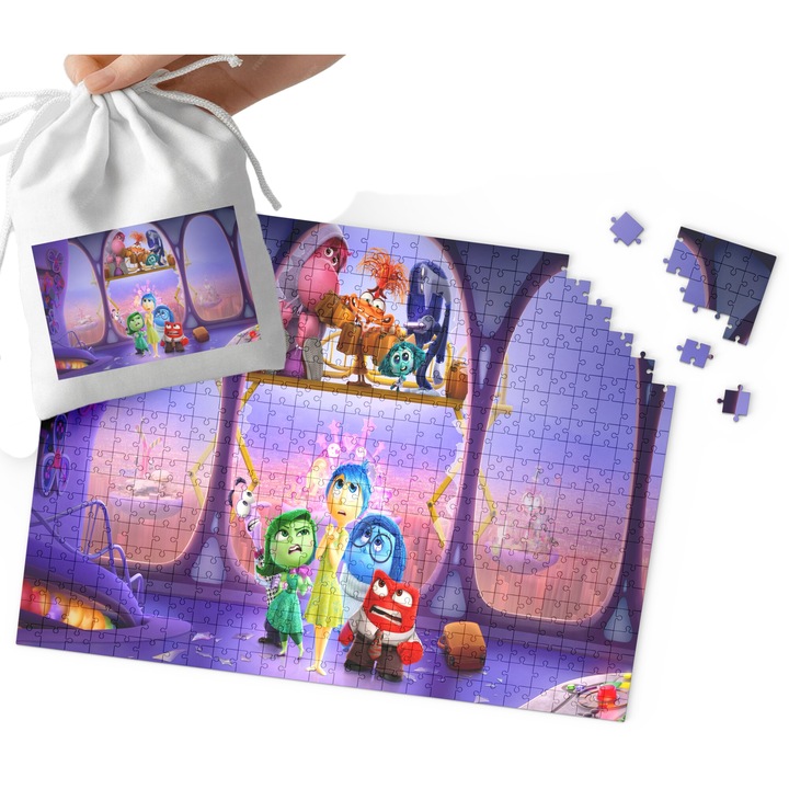 24 darabos karton puzzle, World Case, Agymanók, 27x33cm, készlet zacskóval