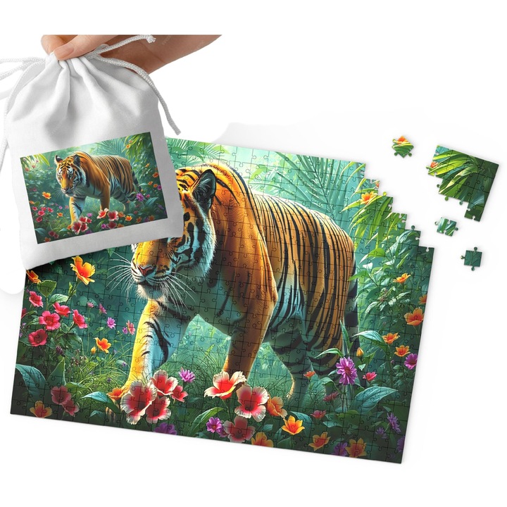 Картонен пъзел със 120 части, World Case, 29x41см, комплект с чанта