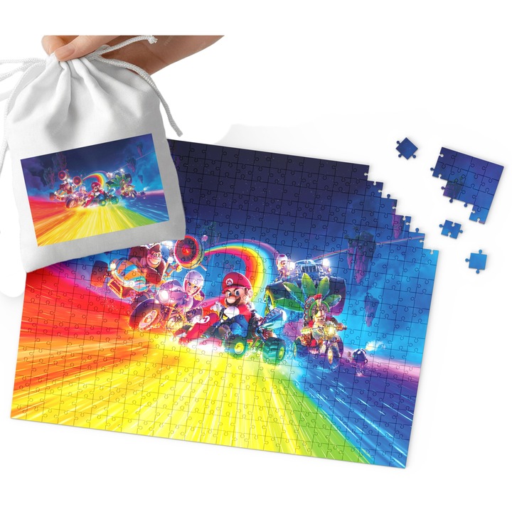 Karton puzzle, World Case, 110 darabos, 19x24cm, készlet táskával