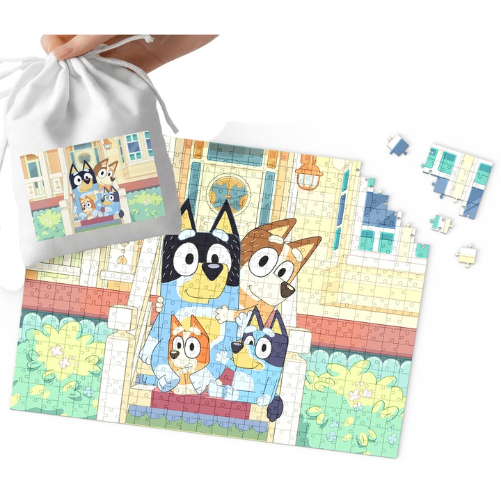 Puzzle World Case, Bluey, 24 db, hordtáskával