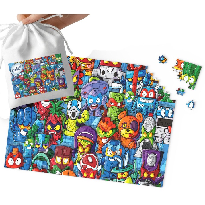 Пъзел World Case, 192 части, картон, 29x41см, комплект с чанта