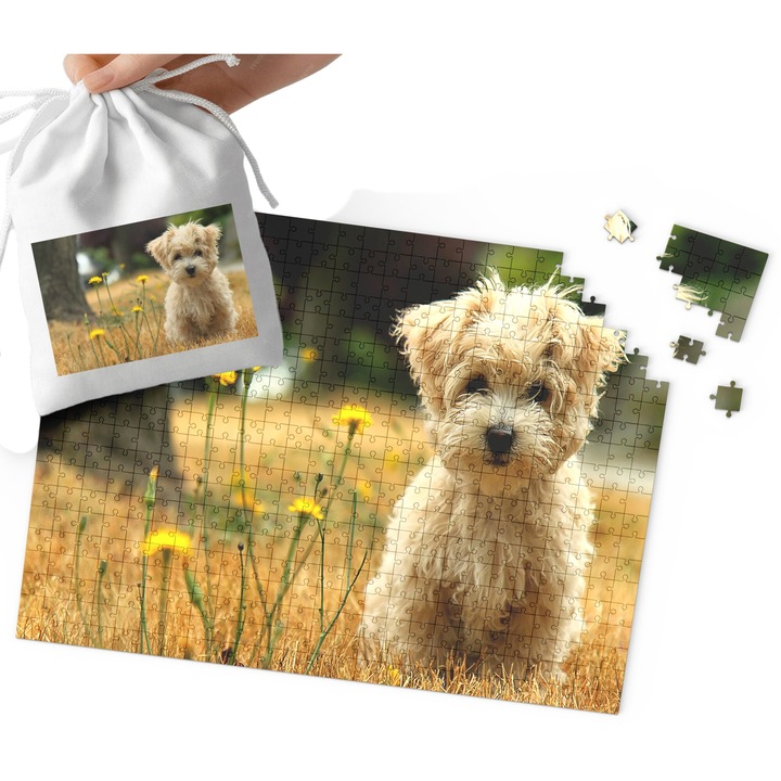 Пъзел World Case, 192 части, картон, 29x41см, комплект с памучна торбичка