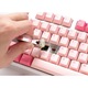Механична клавиатура Ducky One 3 TKL, розово и бяло, 87 клавиша, USB