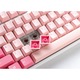 Механична клавиатура Ducky One 3 TKL, розово и бяло, 87 клавиша, USB