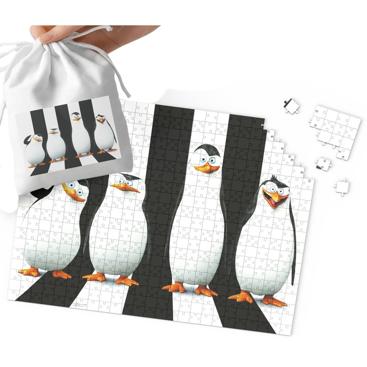 Пъзел World Case, 192 части, картон, 29x41см, комплект с памучна торбичка