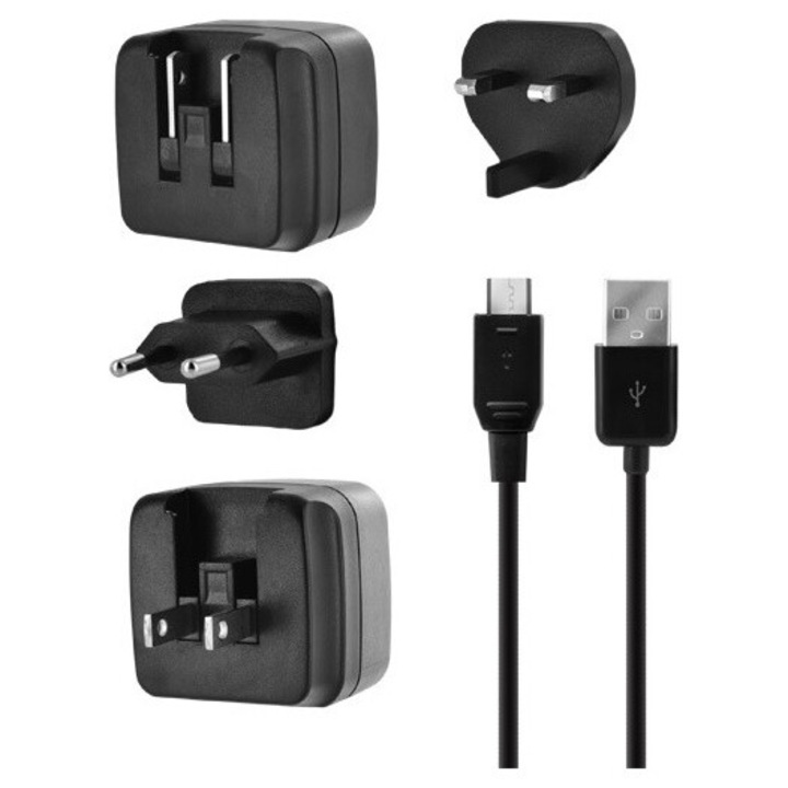 Bigben Travelcharger3A - Univerzális utazási töltő 3.4A Micro USB kábellel