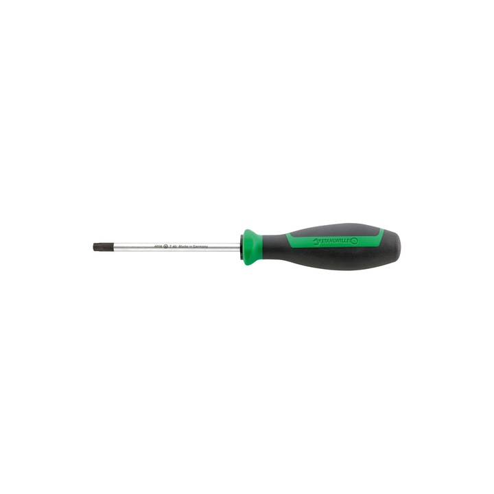 TORX T15 csavarhúzó, Stahlwille, 3,3mm, 80mm, nyílással a markolatban