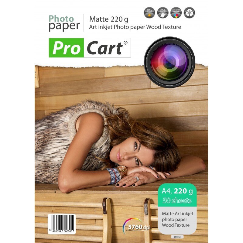 Hartie FOTO A4 Art MATA textura de LEMN 220g