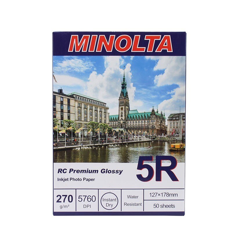 Hartie foto Minolta, 13x18, 270g, RC Premium Glossy, 50 coli