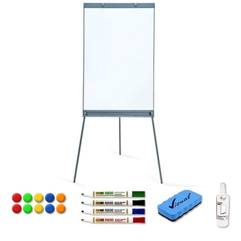 Pachet Flipchart magnetic VISUAL, 10 ani garantie, 70×100 cm + 1 set markere, burete, spray, magneti Pachet Flipchart magnetic VISUAL, 10 ani garantie, 70×100 cm + 1 set markere, burete, spray, magneti