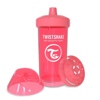 Cana anticurgere 12+ Twistshake, 360 ml, piersica Cana anticurgere 12+ Twistshake, 360 ml, piersica
