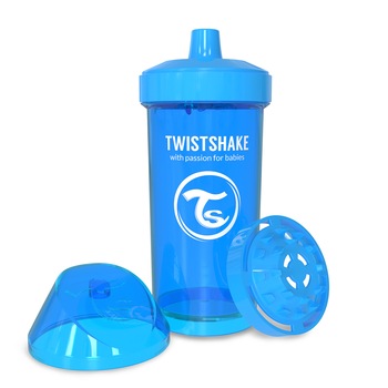 Cana anticurgere 12+ Twistshake, 360 ml, albastru Cana anticurgere 12+ Twistshake, 360 ml, albastru