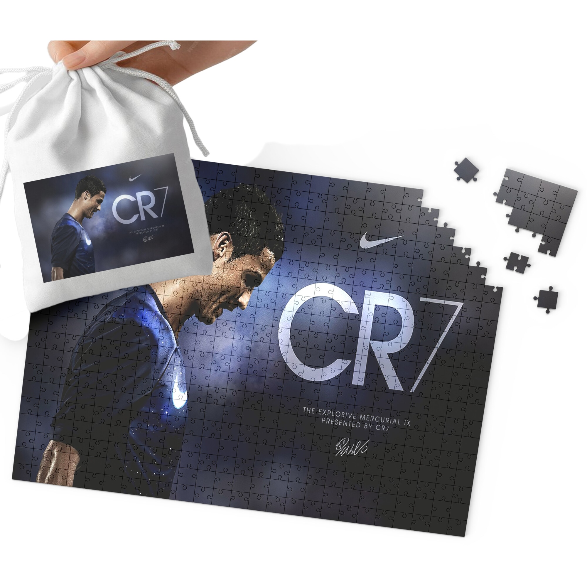 Пъзел Cristiano Ronaldo, World Case, 96 части, 20x29cm, комплект с