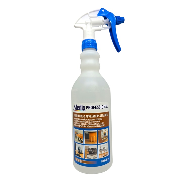 Spray de curatare pentru mobila si electrocasnice Medix, profesional, 800 ml