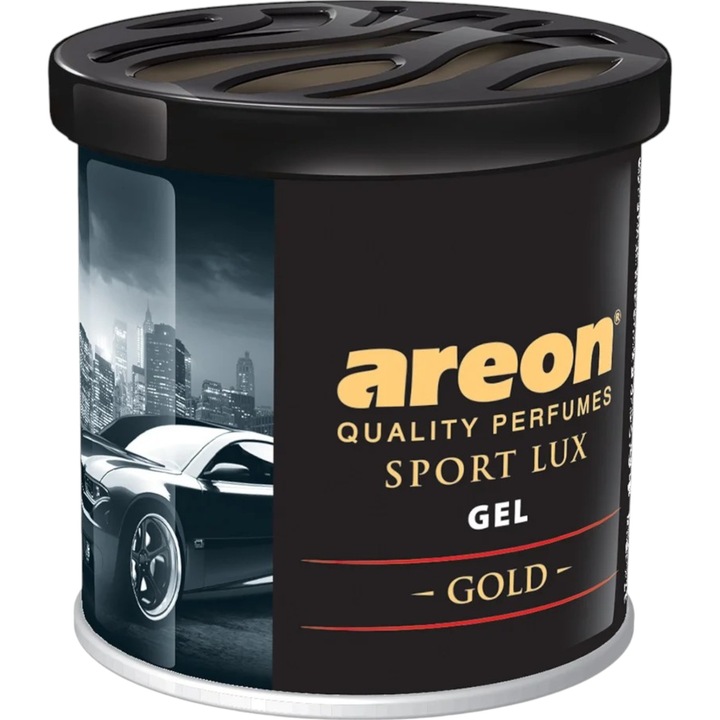 Ароматизатор консерва гел за автомобил Areon, Sport Lux, Gold, 1 брой