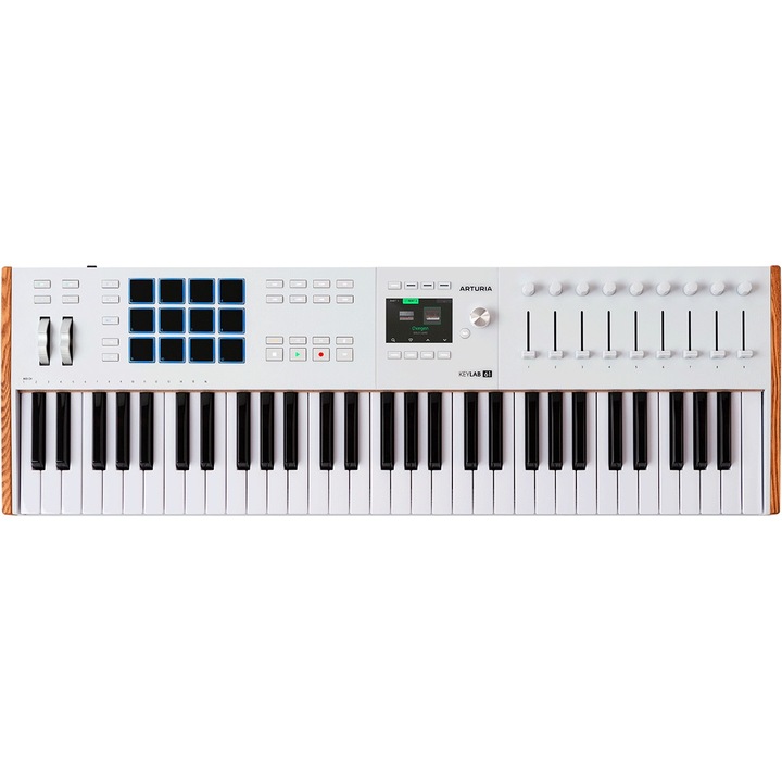 Controler MIDI, Arturia, KeyLab MK3 61, Controler MIDI universal cu 61 de taste, software inclus, alb