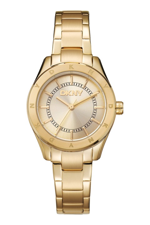 DKNY, Analóg karóra fémszíjjal, Aranyszín