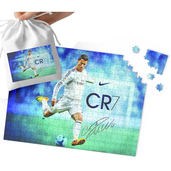 Пъзел World Case, 24 части, картон, 16.6x10.5cm, комплект с памучна торбичка