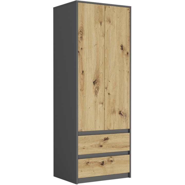 Dulap, PVC, B-6 ANTRACYT MIX ARTISAN, 1798x550x630