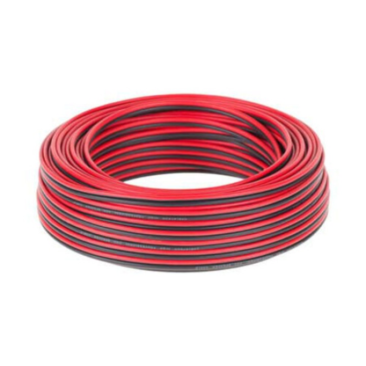 Cablu pentru boxe rosu-negru 5 m diametru 2x 1,5mm