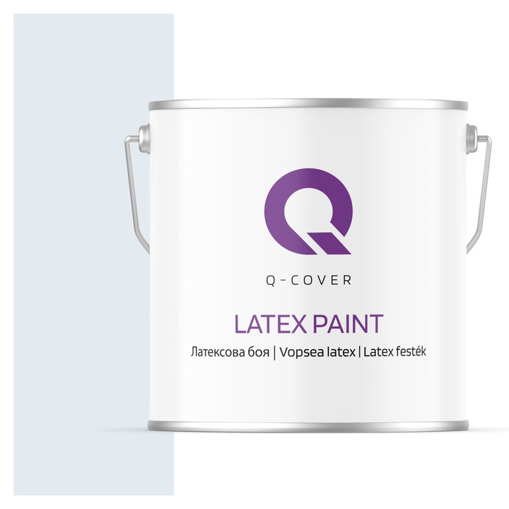 Латексова боя, Бяло със син нюанс H0179, Мат, 5L