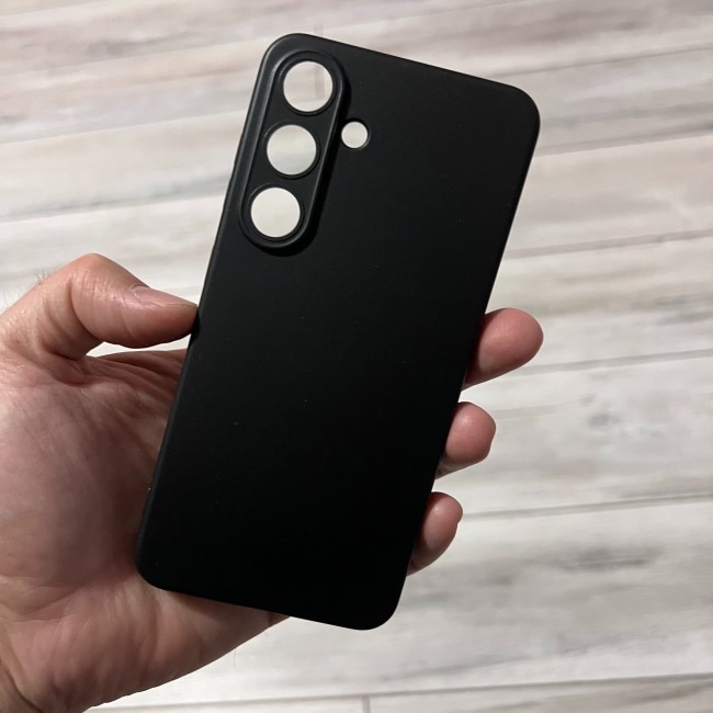 Husa Soft TPU compatibila cu Samsung Galaxy S25, Negru mat
