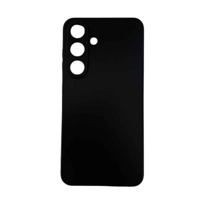Мек TPU калъф, съвместим с Samsung Galaxy S25 Plus, черен мат