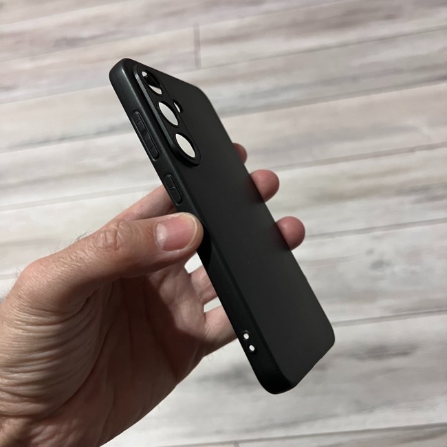 Husa Soft TPU compatibila cu Samsung Galaxy S25, Negru mat