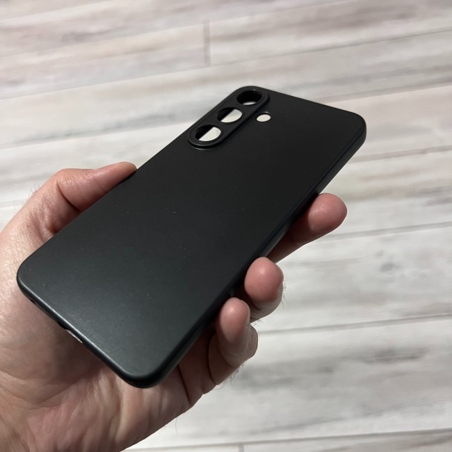 Husa Soft TPU compatibila cu Samsung Galaxy S25, Negru mat