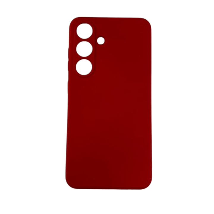 Мек калъф TPU Velvet, съвместим с Samsung Galaxy S25, червен