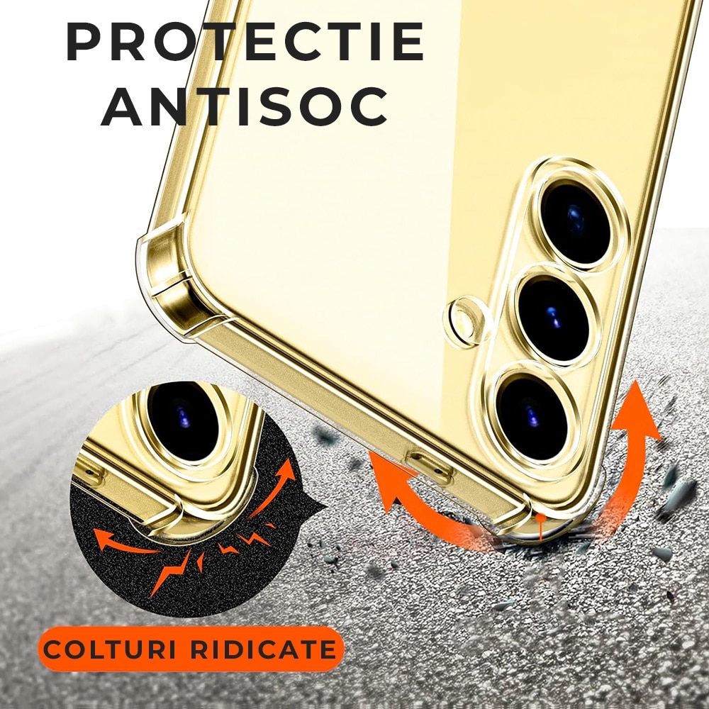 Husa pentru Samsung S25 Plus DaDen Antishock, Ultra Protection, Protectie colturi, Anti soc, Rezistenta la impact, Transparenta