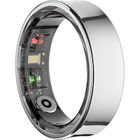 Inel inteligent VALA® Q9 PREMIUM, SmartRing, Fitness, Sport, Rezistent Apa, Unisex, Bluetooth 5.2, Monitorizare Ritm Cardiac, Oxigen Sange, Temperatura corp, Somnul, Calorii, Distanta, Miscarea, IP68, Otel Inoxidabil, Marime 13 (22.4 mm), Silver Argintiu