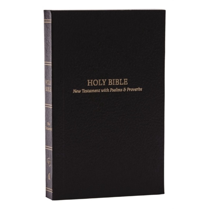 Kjv, Pocket New Testament With Psalms And Proverbs, Black Softcover, Red Letter, Comfort Print - Thomas Nelson