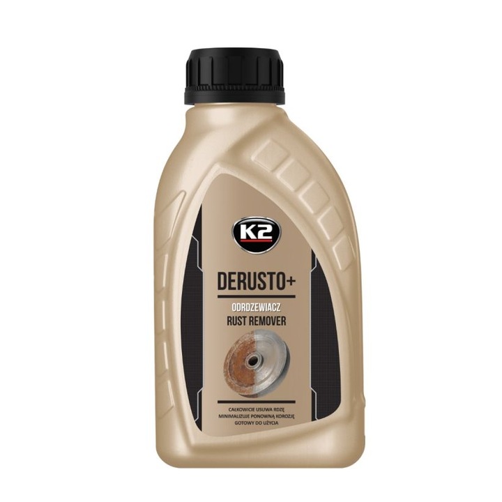 Spray K2 Derusto Plus 500ml, fém tisztítás, korrózió megelőzés, könnyű alkalmazás