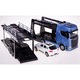 Scania 770 Transporter és Porsche Macan fehér autómodell - 1/43 Bburago