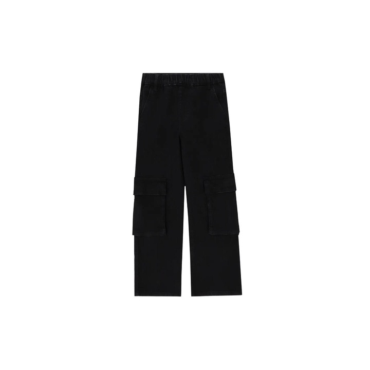 Coccodrillo lány farmer, széles szárú, pamut/elasztán, fekete, 122 CM