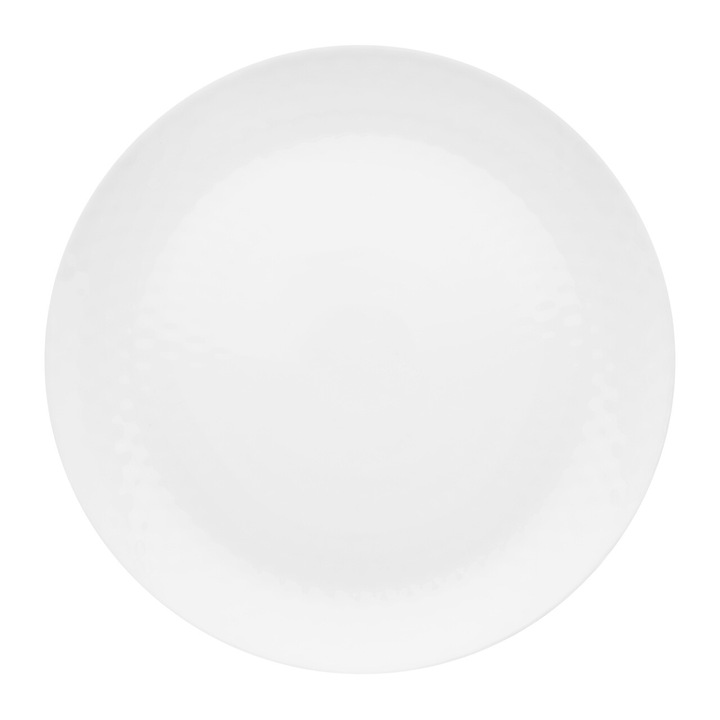 Farfurie plata 25cm, opal, alb, AMBITION Bubble
