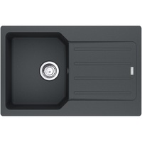 Chiuveta bucatarie compozit fragranite Franke UCG 611-62, dreptunghiulara, 1 cuva cu picurator, 78x50x19 cm, adancime cuva 19 cm, Stone Grey