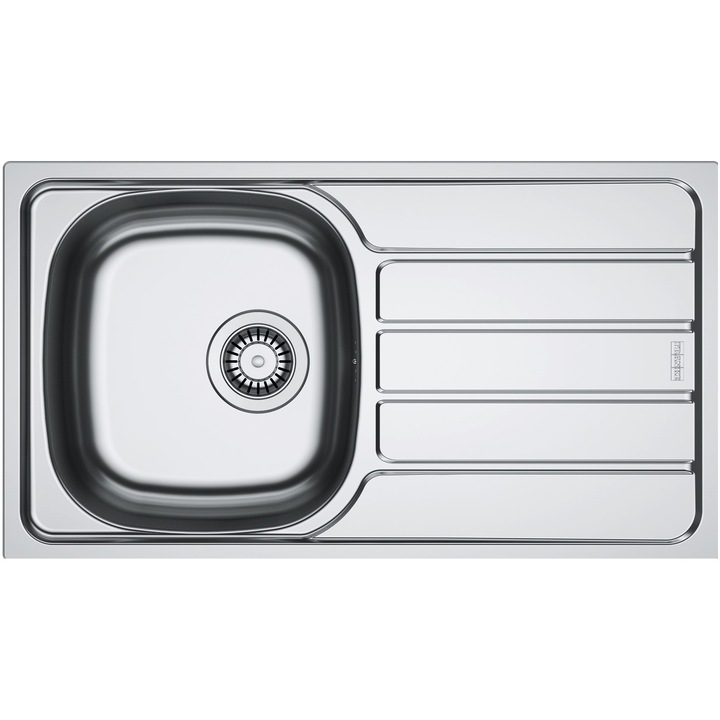 Chiuveta bucatarie inox Franke SKL 611-78/44 DR, dreptunghiulara, 1 cuva si picurator pe partea dreapta, 78x43.5x15 cm, adancime cuva 15 cm, Inox dekor