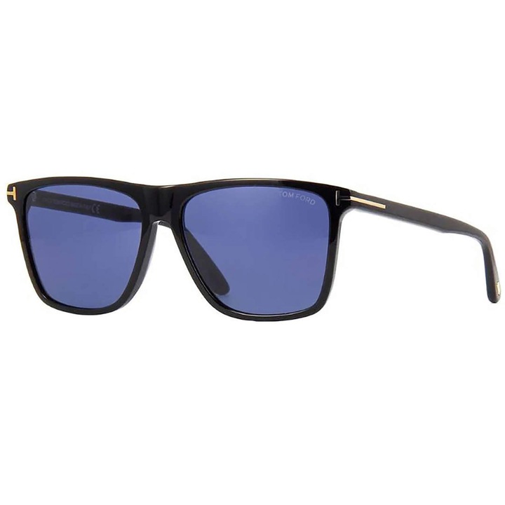 Tom Ford férfi napszemüveg ft0832-fletcher, egyszínű, fekete, 57x15x145