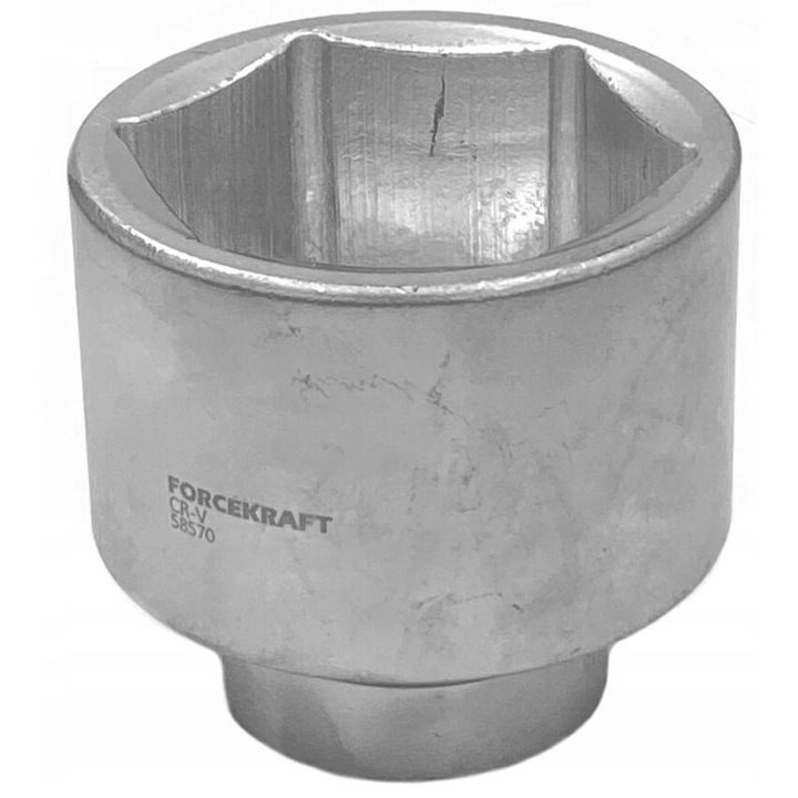 Cheie tubulara 50mm 1" 6-katna FORCEKRAFT, otel cromovan, rezistenta